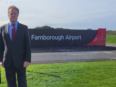 Greg at Farnborough Airport